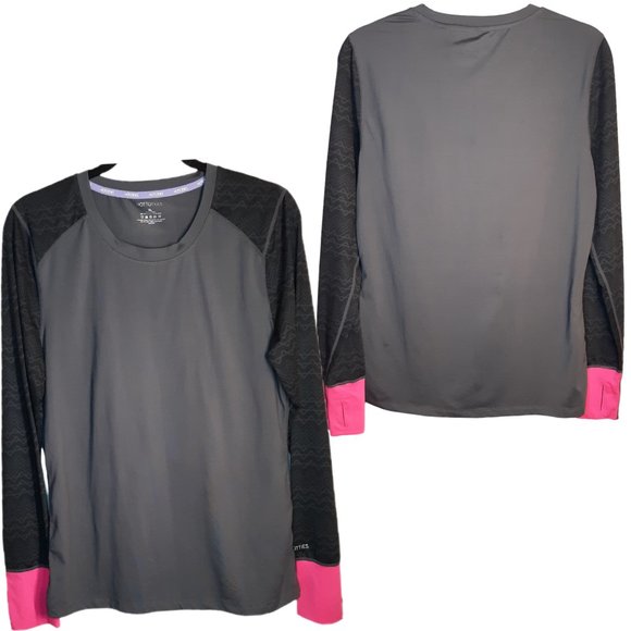 Colorblock zigzag sleeves w/thumbholes - Picture 8 of 8